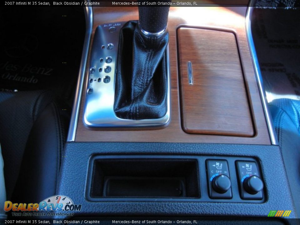 2007 Infiniti M 35 Sedan Black Obsidian / Graphite Photo #25