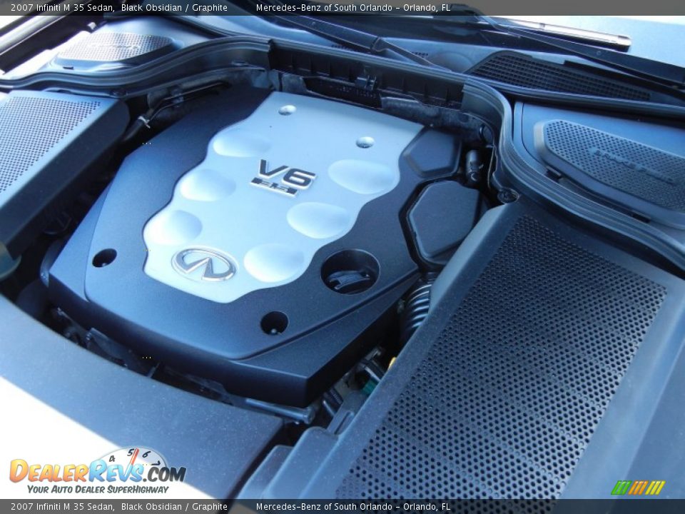 2007 Infiniti M 35 Sedan Black Obsidian / Graphite Photo #30