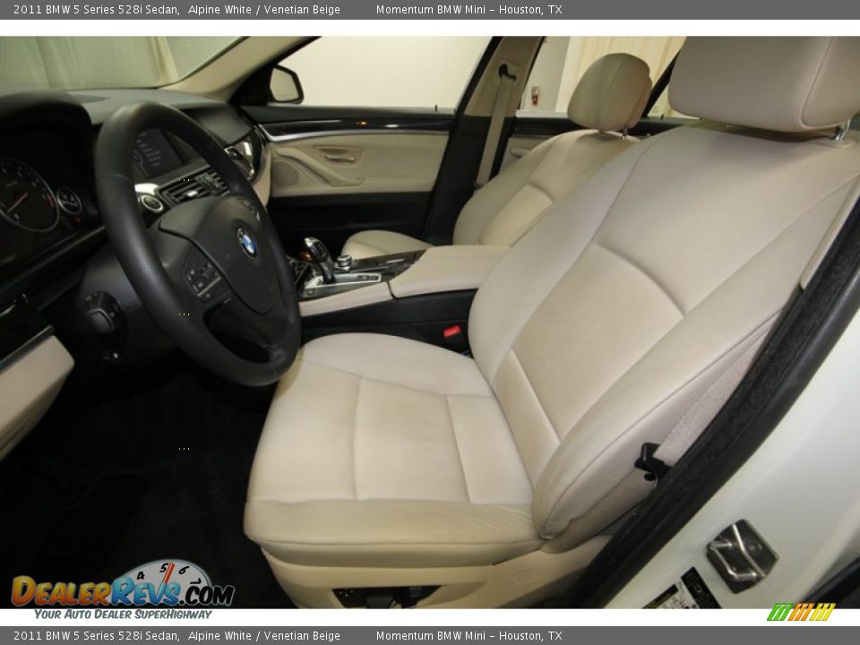 2011 BMW 5 Series 528i Sedan Alpine White / Venetian Beige Photo #3