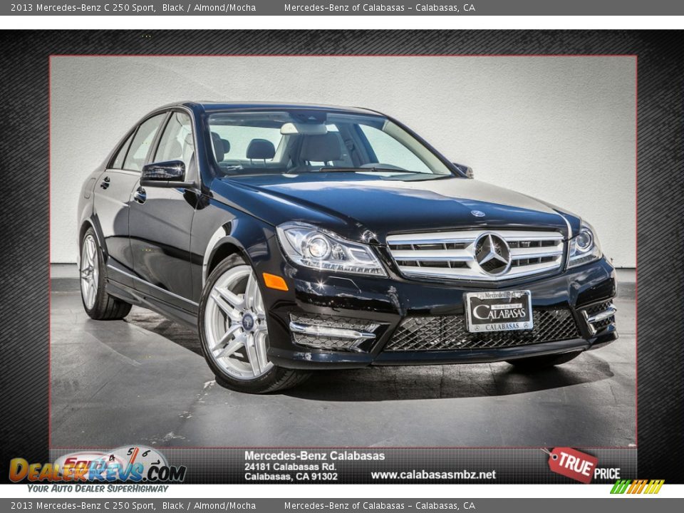 2013 Mercedes-Benz C 250 Sport Black / Almond/Mocha Photo #1