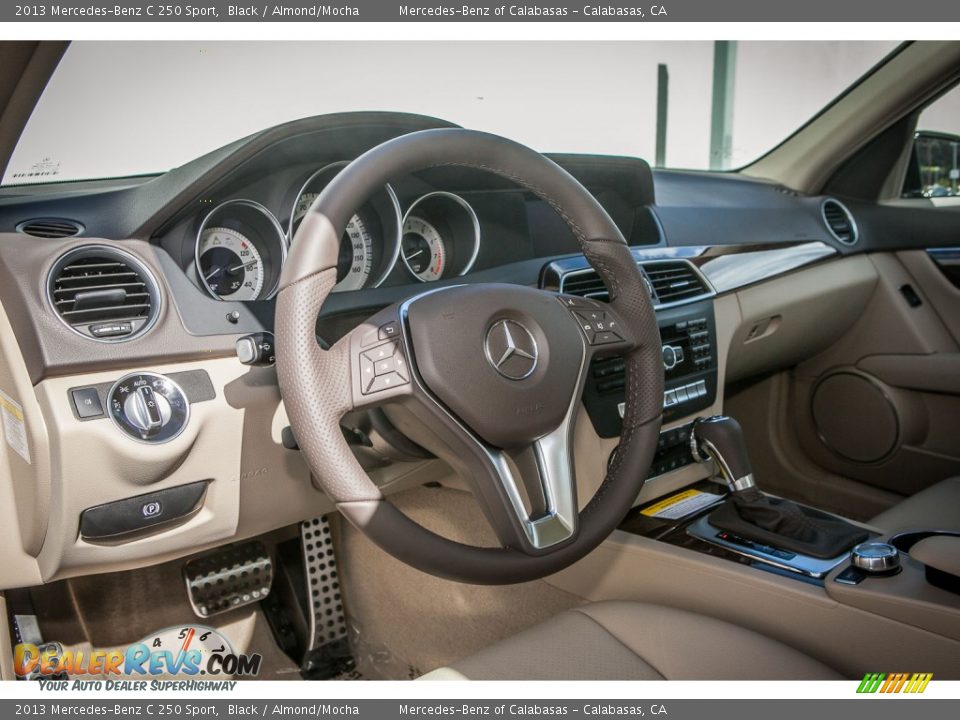 2013 Mercedes-Benz C 250 Sport Black / Almond/Mocha Photo #5