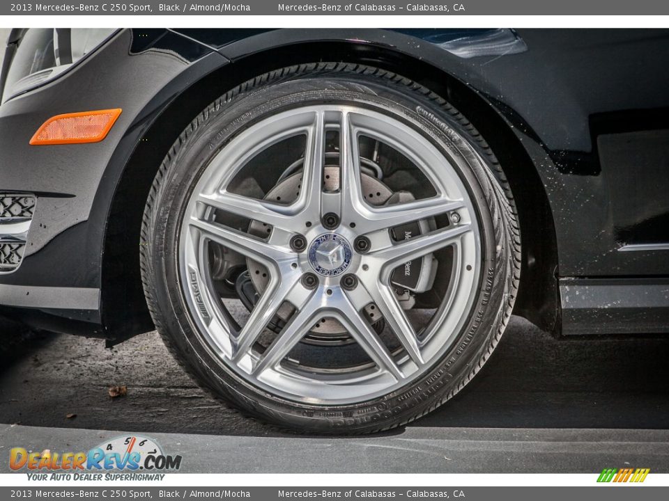 2013 Mercedes-Benz C 250 Sport Black / Almond/Mocha Photo #10