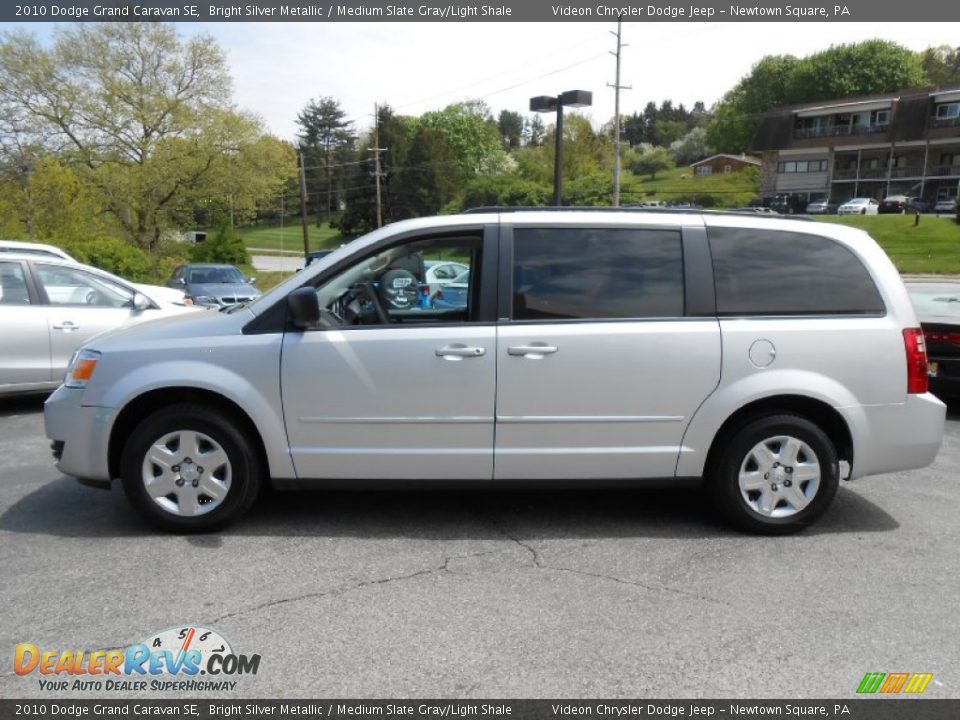 2010 Dodge Grand Caravan SE Bright Silver Metallic / Medium Slate Gray/Light Shale Photo #4