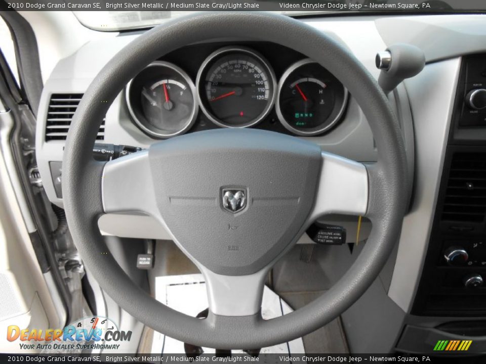 2010 Dodge Grand Caravan SE Bright Silver Metallic / Medium Slate Gray/Light Shale Photo #24