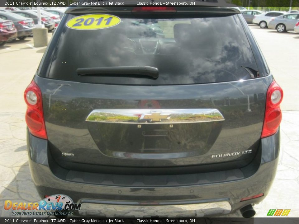 2011 Chevrolet Equinox LTZ AWD Cyber Gray Metallic / Jet Black Photo #6