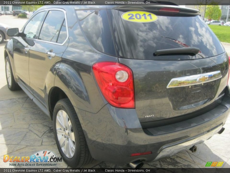 2011 Chevrolet Equinox LTZ AWD Cyber Gray Metallic / Jet Black Photo #8