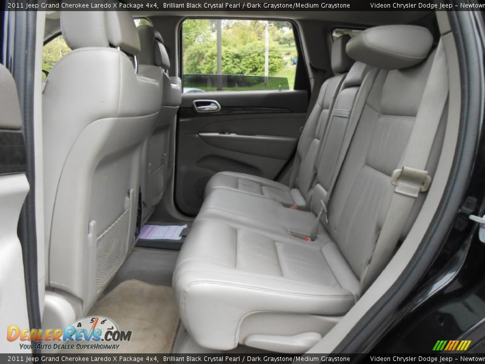 Rear Seat of 2011 Jeep Grand Cherokee Laredo X Package 4x4 Photo #10