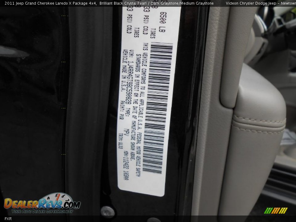 Jeep Color Code PXR Brilliant Black Crystal Pearl