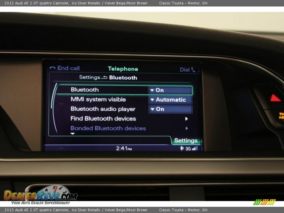 2013 Audi A5 2.0T quattro Cabriolet Ice Silver Metallic / Velvet Beige/Moor Brown Photo #23