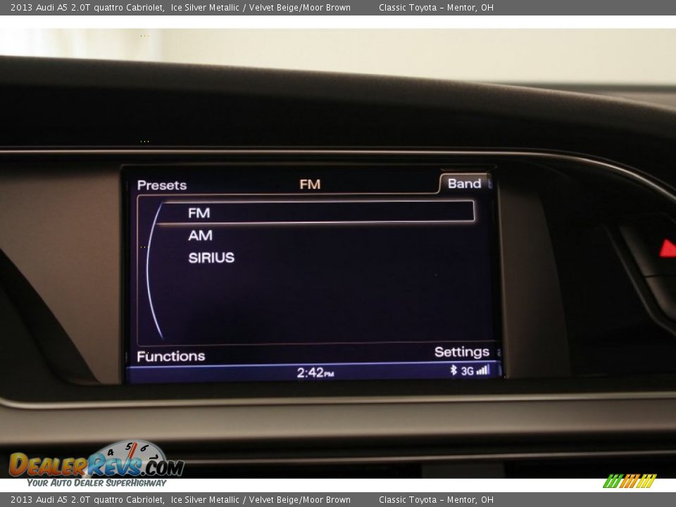 2013 Audi A5 2.0T quattro Cabriolet Ice Silver Metallic / Velvet Beige/Moor Brown Photo #26