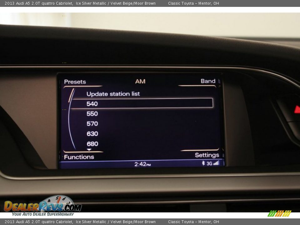 2013 Audi A5 2.0T quattro Cabriolet Ice Silver Metallic / Velvet Beige/Moor Brown Photo #27