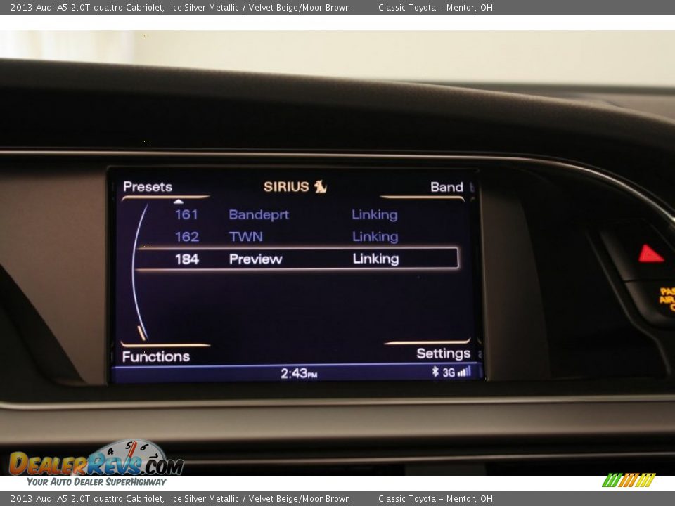 2013 Audi A5 2.0T quattro Cabriolet Ice Silver Metallic / Velvet Beige/Moor Brown Photo #31