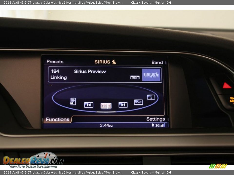 2013 Audi A5 2.0T quattro Cabriolet Ice Silver Metallic / Velvet Beige/Moor Brown Photo #32