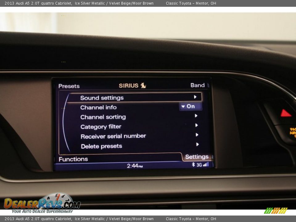 2013 Audi A5 2.0T quattro Cabriolet Ice Silver Metallic / Velvet Beige/Moor Brown Photo #33