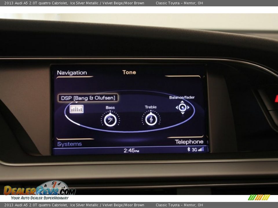 2013 Audi A5 2.0T quattro Cabriolet Ice Silver Metallic / Velvet Beige/Moor Brown Photo #36
