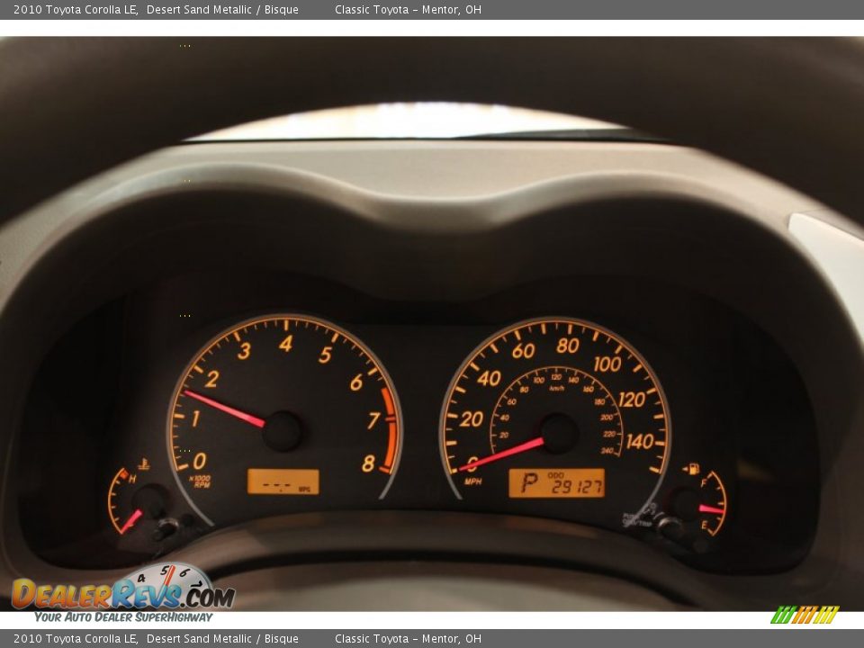 2010 Toyota Corolla LE Desert Sand Metallic / Bisque Photo #7
