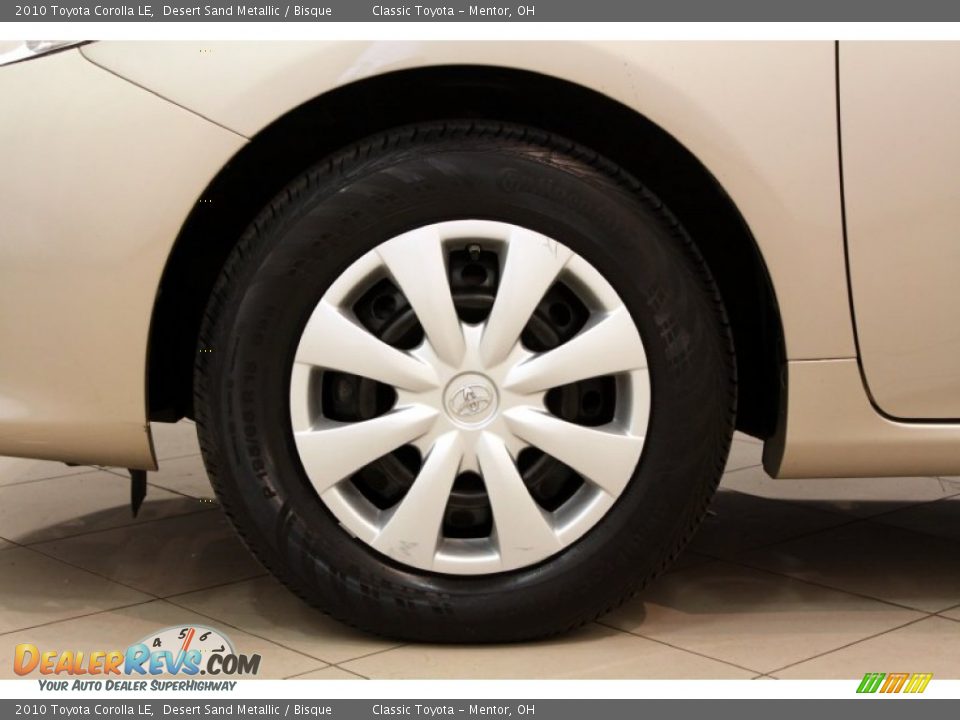 2010 Toyota Corolla LE Desert Sand Metallic / Bisque Photo #15