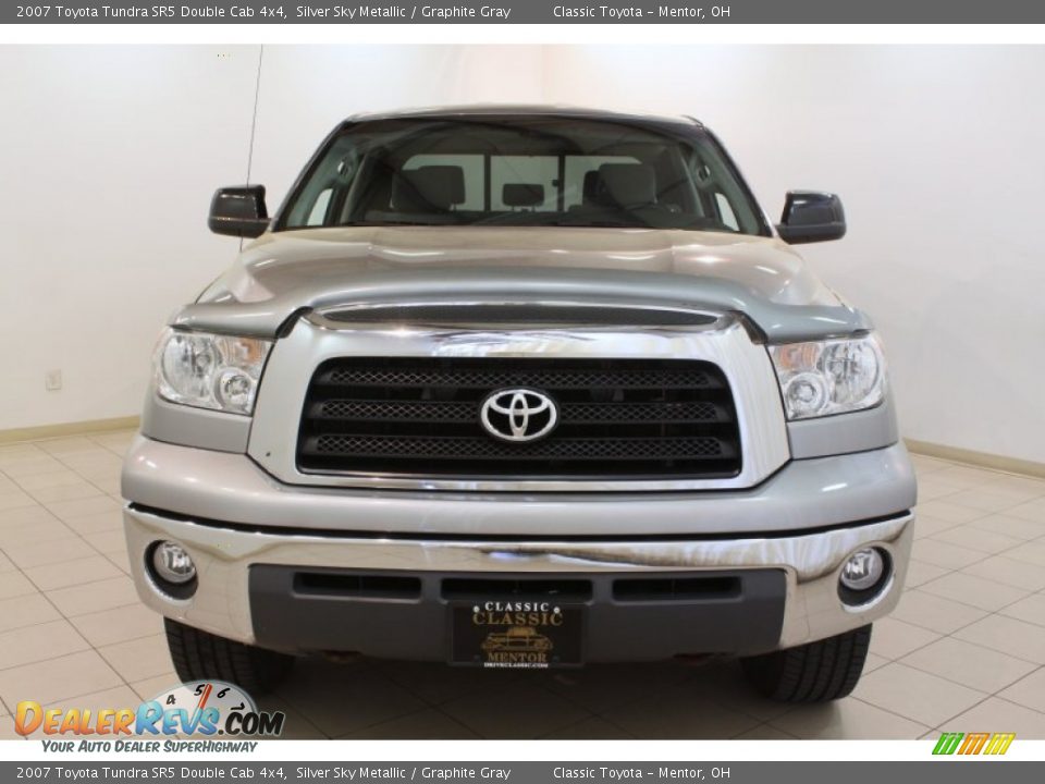2007 Toyota Tundra SR5 Double Cab 4x4 Silver Sky Metallic / Graphite Gray Photo #2
