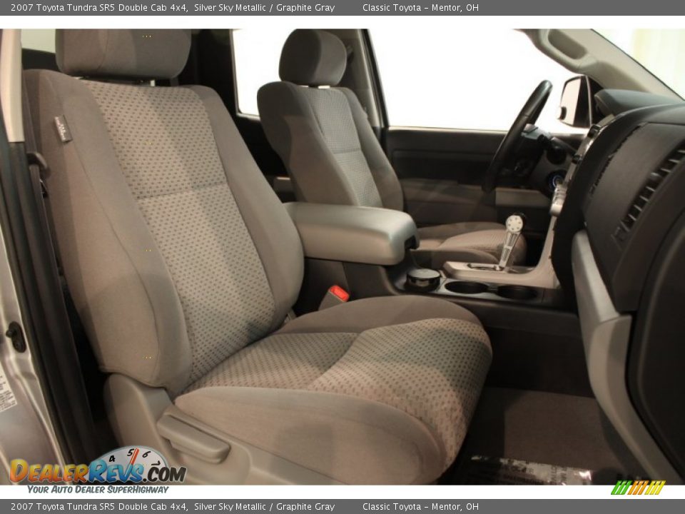 2007 Toyota Tundra SR5 Double Cab 4x4 Silver Sky Metallic / Graphite Gray Photo #11