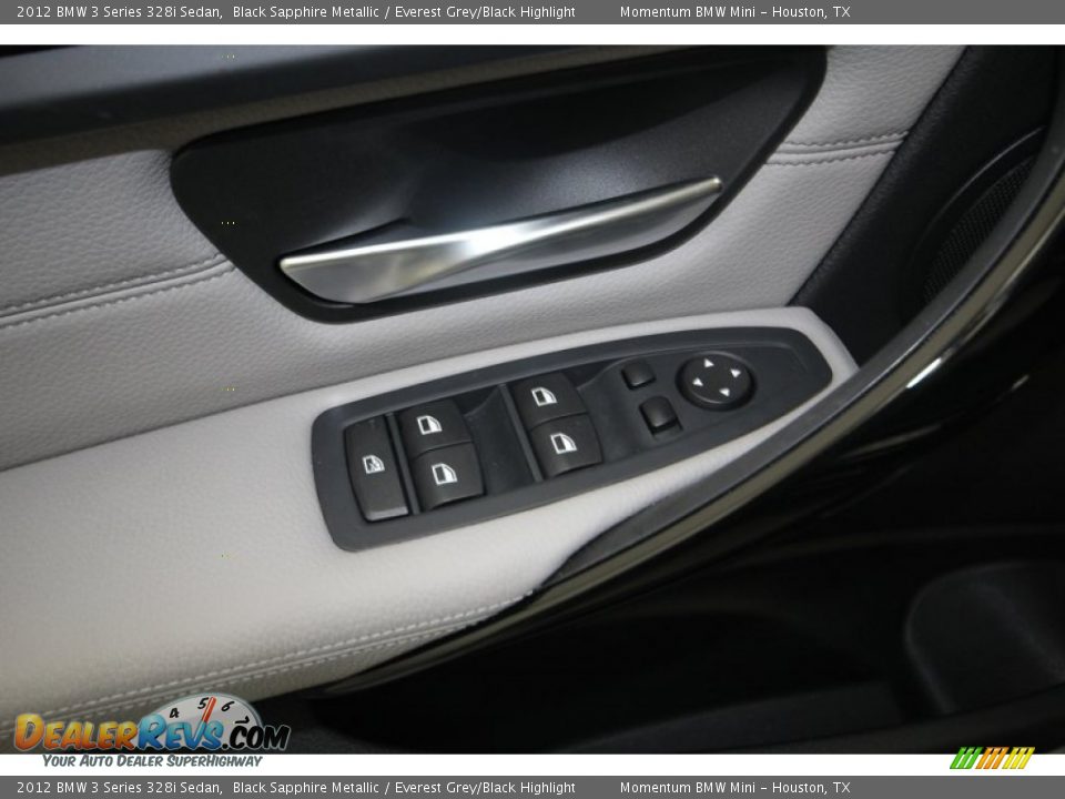 2012 BMW 3 Series 328i Sedan Black Sapphire Metallic / Everest Grey/Black Highlight Photo #16
