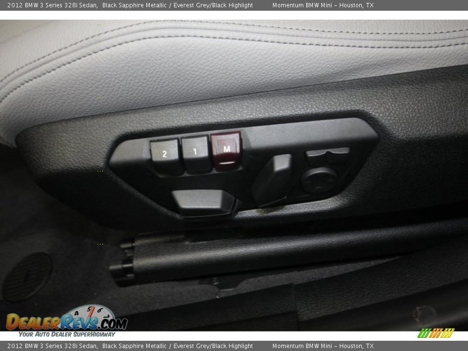 2012 BMW 3 Series 328i Sedan Black Sapphire Metallic / Everest Grey/Black Highlight Photo #17