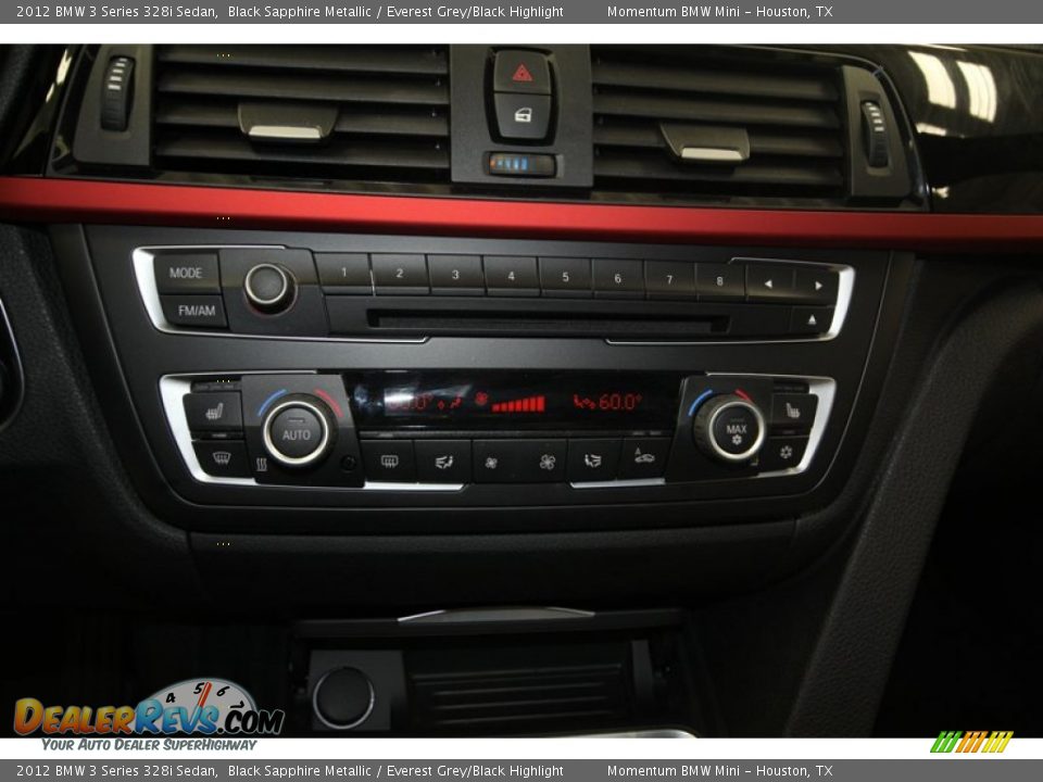 2012 BMW 3 Series 328i Sedan Black Sapphire Metallic / Everest Grey/Black Highlight Photo #24