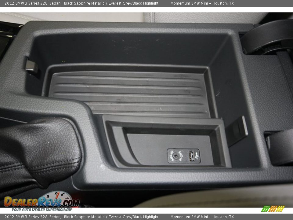 2012 BMW 3 Series 328i Sedan Black Sapphire Metallic / Everest Grey/Black Highlight Photo #26