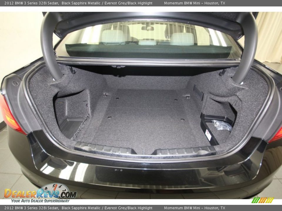 2012 BMW 3 Series 328i Sedan Black Sapphire Metallic / Everest Grey/Black Highlight Photo #36