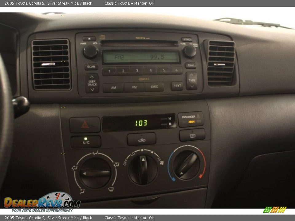 2005 Toyota Corolla S Silver Streak Mica / Black Photo #7
