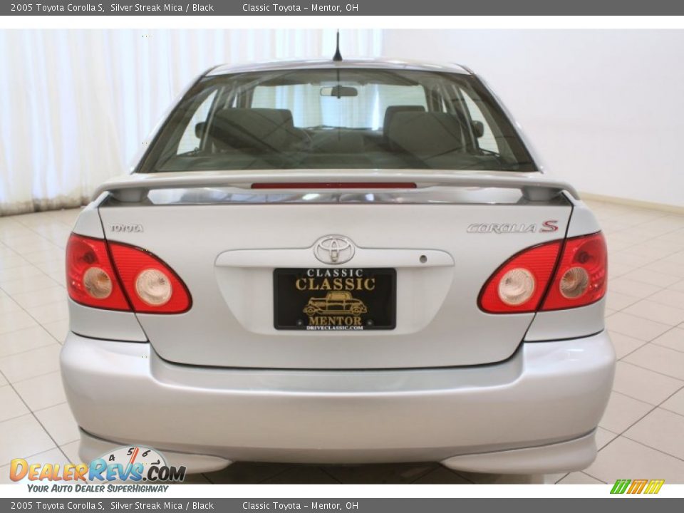 2005 Toyota Corolla S Silver Streak Mica / Black Photo #12