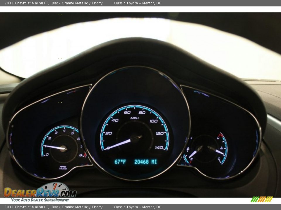 2011 Chevrolet Malibu LT Black Granite Metallic / Ebony Photo #7