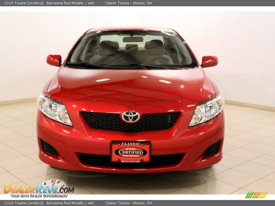 2010 Toyota Corolla LE Barcelona Red Metallic / Ash Photo #2