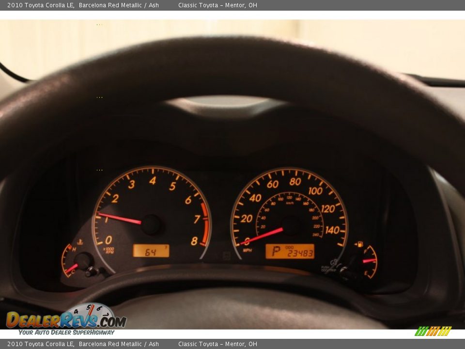 2010 Toyota Corolla LE Barcelona Red Metallic / Ash Photo #6
