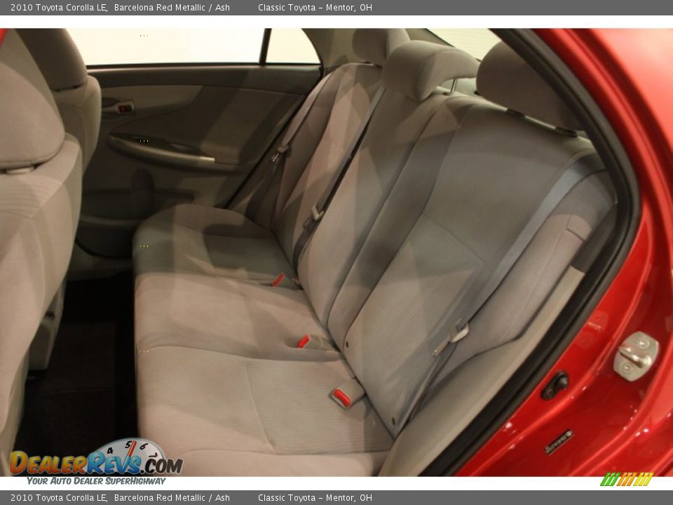 2010 Toyota Corolla LE Barcelona Red Metallic / Ash Photo #11