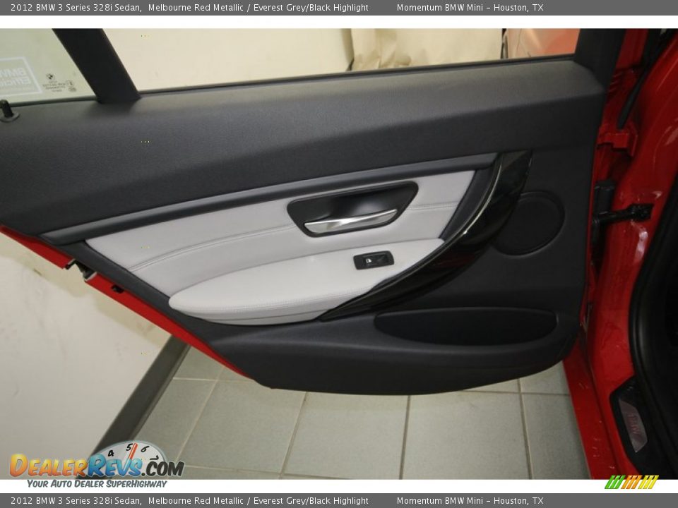 2012 BMW 3 Series 328i Sedan Melbourne Red Metallic / Everest Grey/Black Highlight Photo #31