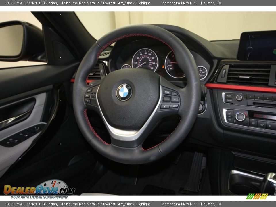 2012 BMW 3 Series 328i Sedan Steering Wheel Photo #32