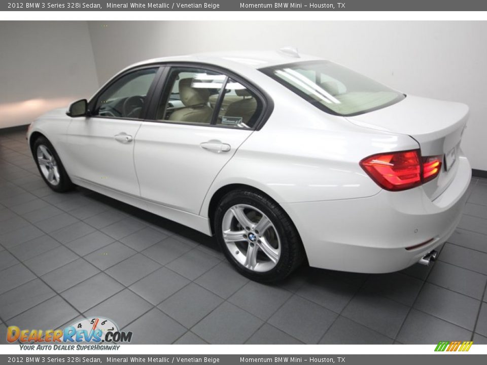 2012 BMW 3 Series 328i Sedan Mineral White Metallic / Venetian Beige Photo #5