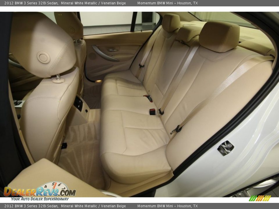 2012 BMW 3 Series 328i Sedan Mineral White Metallic / Venetian Beige Photo #14