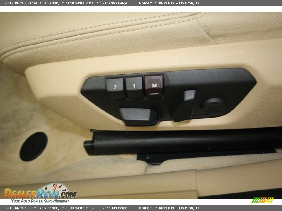2012 BMW 3 Series 328i Sedan Mineral White Metallic / Venetian Beige Photo #17
