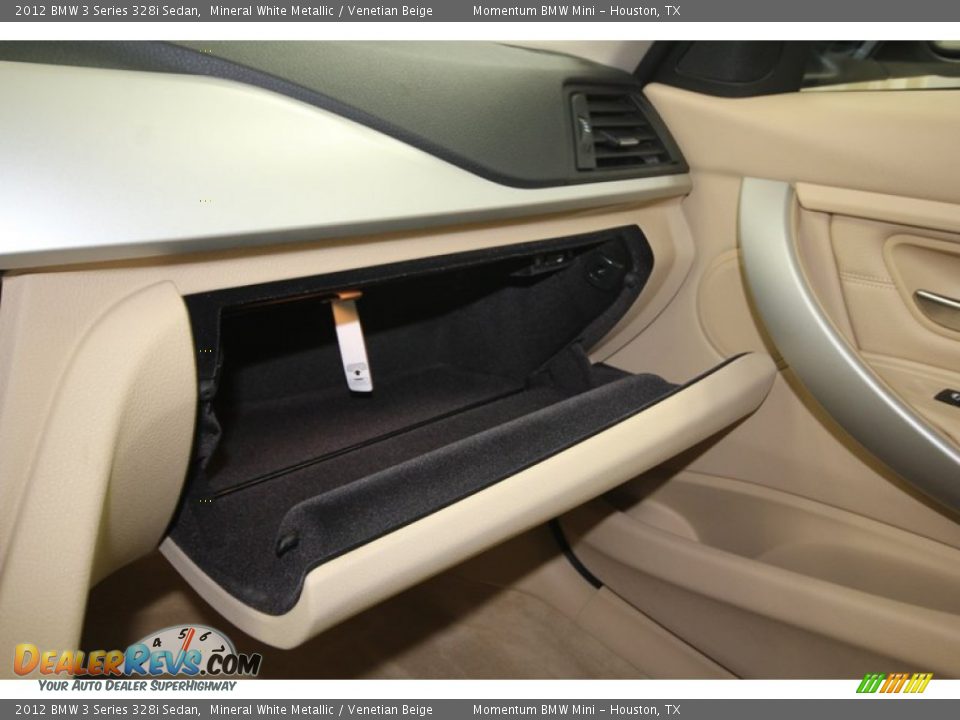 2012 BMW 3 Series 328i Sedan Mineral White Metallic / Venetian Beige Photo #18