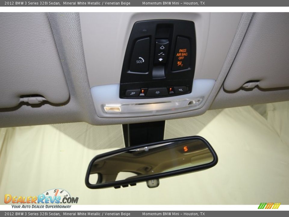 2012 BMW 3 Series 328i Sedan Mineral White Metallic / Venetian Beige Photo #19