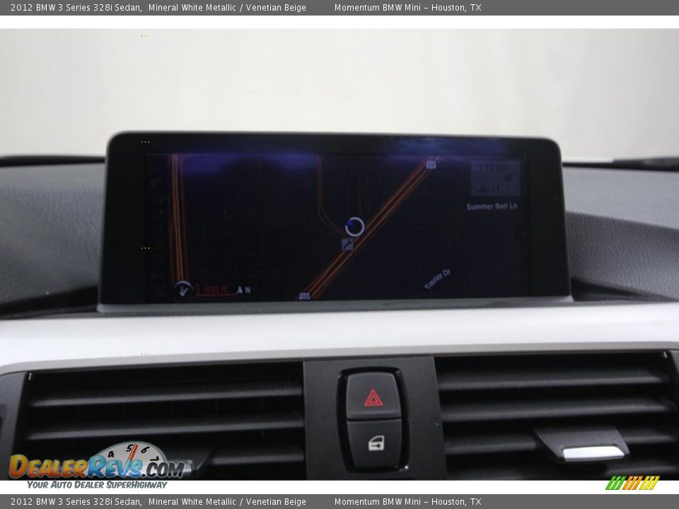 2012 BMW 3 Series 328i Sedan Mineral White Metallic / Venetian Beige Photo #20
