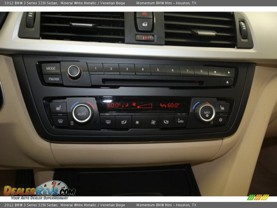 2012 BMW 3 Series 328i Sedan Mineral White Metallic / Venetian Beige Photo #23