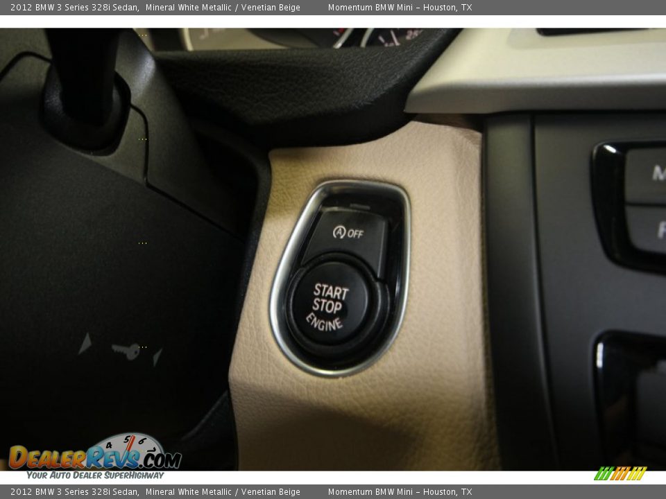 2012 BMW 3 Series 328i Sedan Mineral White Metallic / Venetian Beige Photo #27
