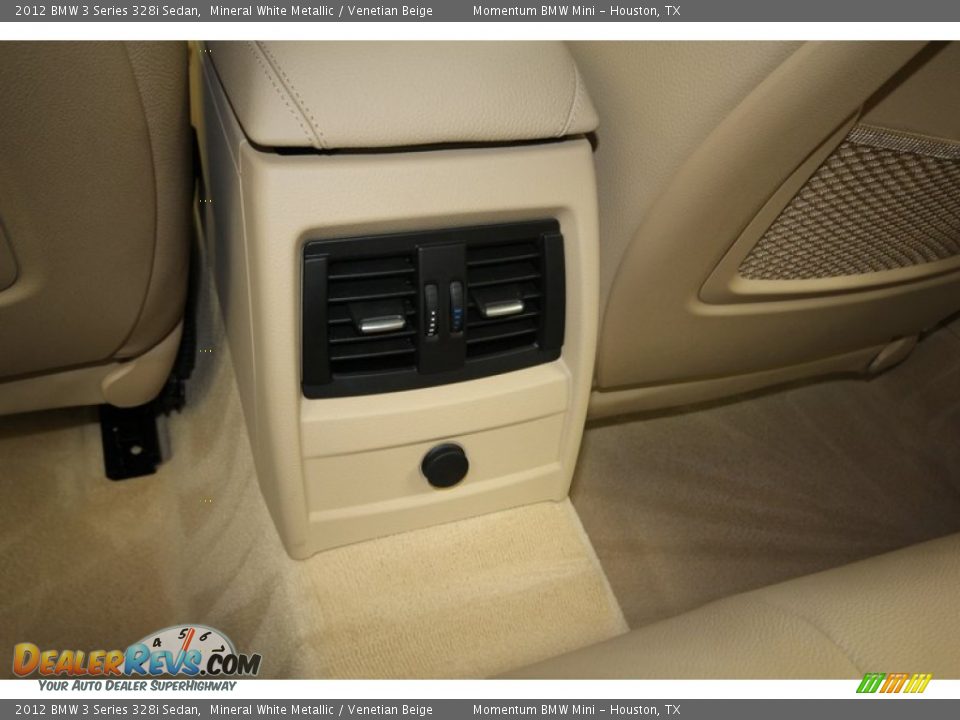 2012 BMW 3 Series 328i Sedan Mineral White Metallic / Venetian Beige Photo #33