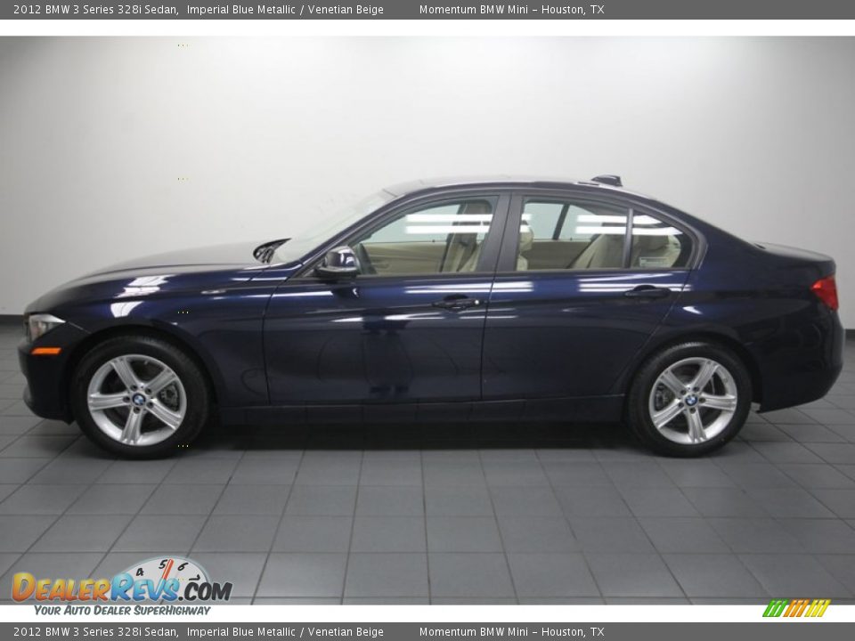2012 BMW 3 Series 328i Sedan Imperial Blue Metallic / Venetian Beige Photo #2