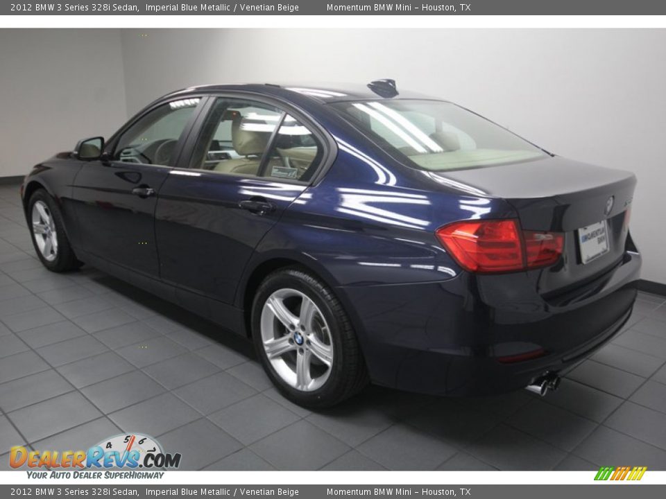 2012 BMW 3 Series 328i Sedan Imperial Blue Metallic / Venetian Beige Photo #5