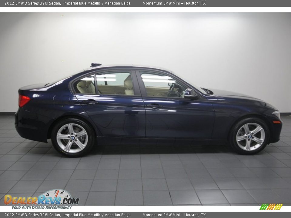 2012 BMW 3 Series 328i Sedan Imperial Blue Metallic / Venetian Beige Photo #7