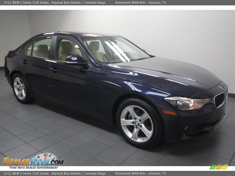 2012 BMW 3 Series 328i Sedan Imperial Blue Metallic / Venetian Beige Photo #8