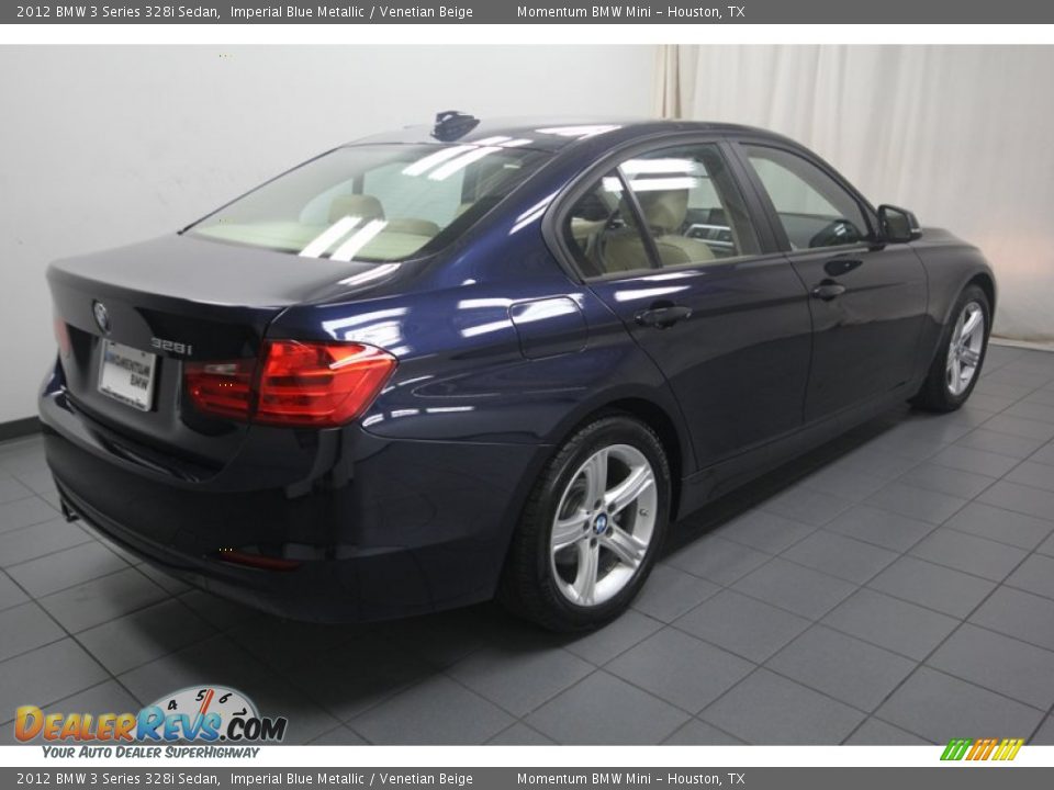 2012 BMW 3 Series 328i Sedan Imperial Blue Metallic / Venetian Beige Photo #11